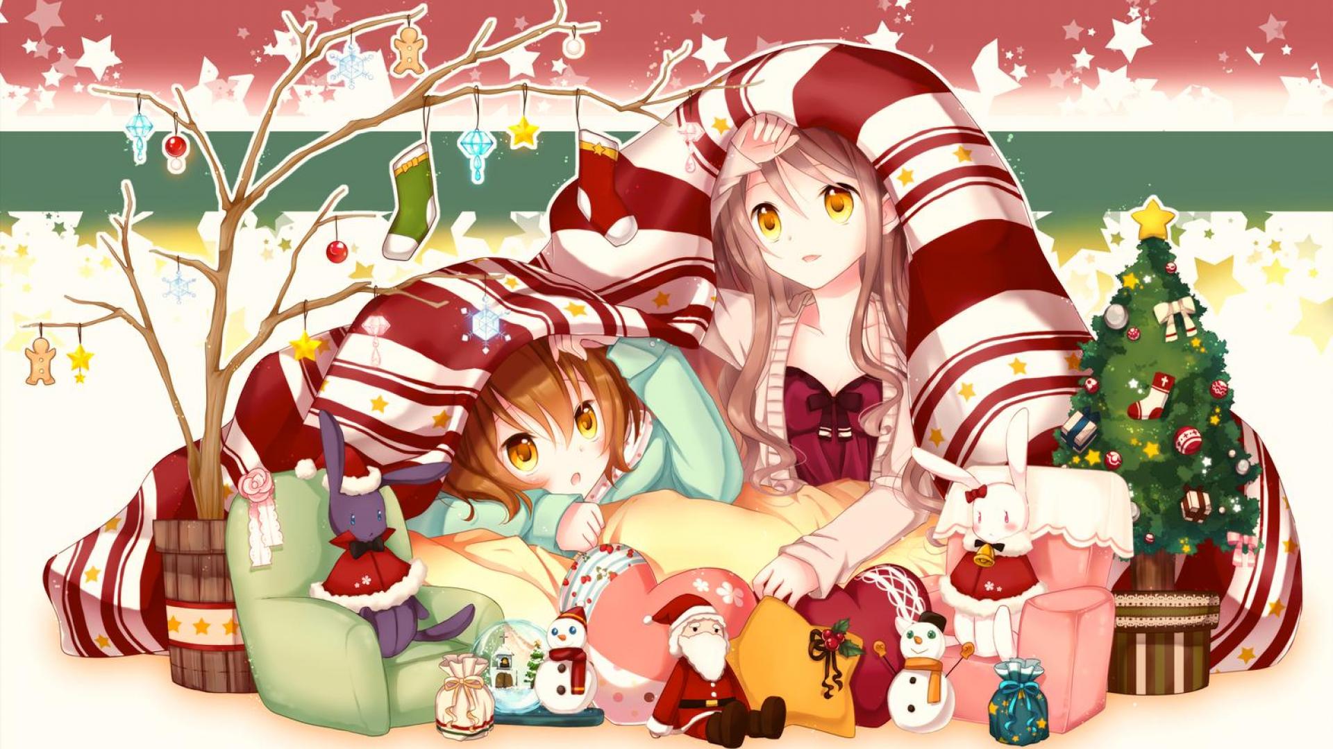 Cute Anime Girl Christmas Wallpapers HD PixelsTalkNet