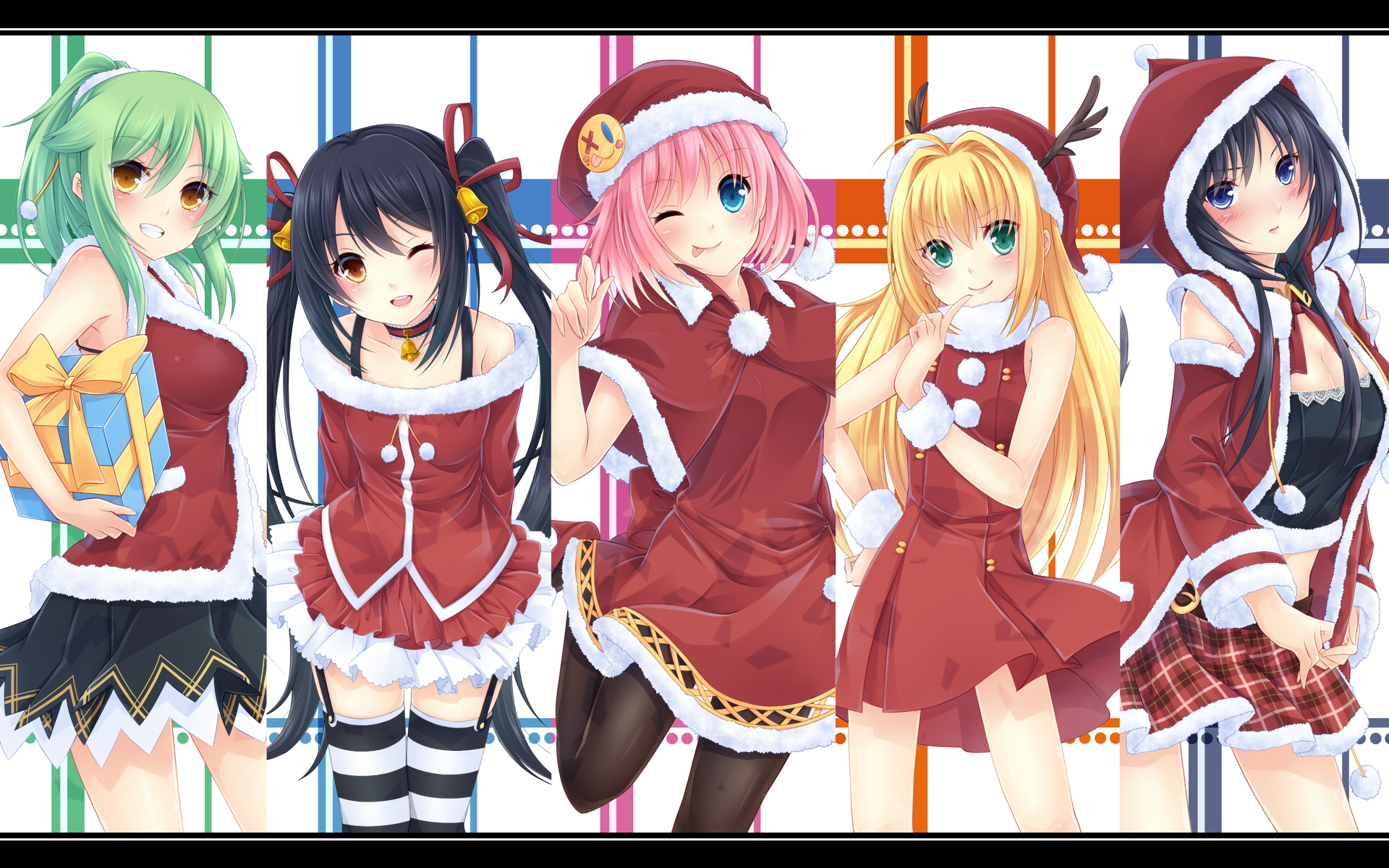 Desktop Wallpaper Christmas Anime Girl Happiness Hd Image Picture  Background 561e15