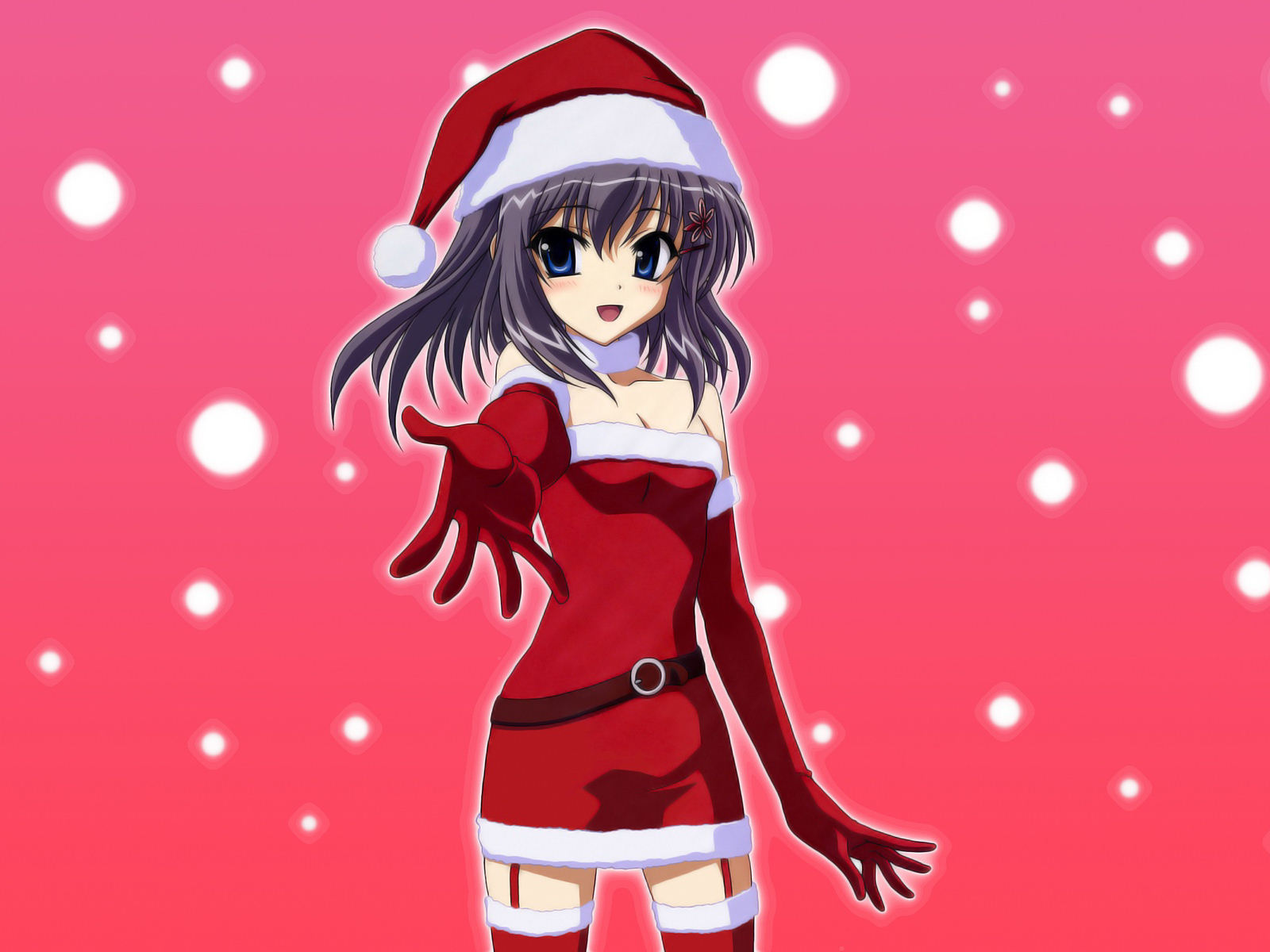 Cute Anime Girl Christmas Wallpapers Hd Pixelstalk