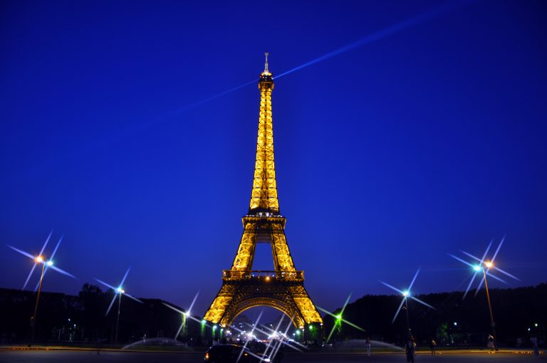 Eiffel Tower wallpapers at Night - PixelsTalk.Net