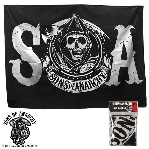Official Sons of Anarchy Reaper Logo Banner.