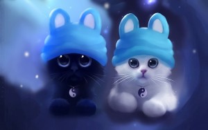 Double Cat Wallpaper - PixelsTalk.Net