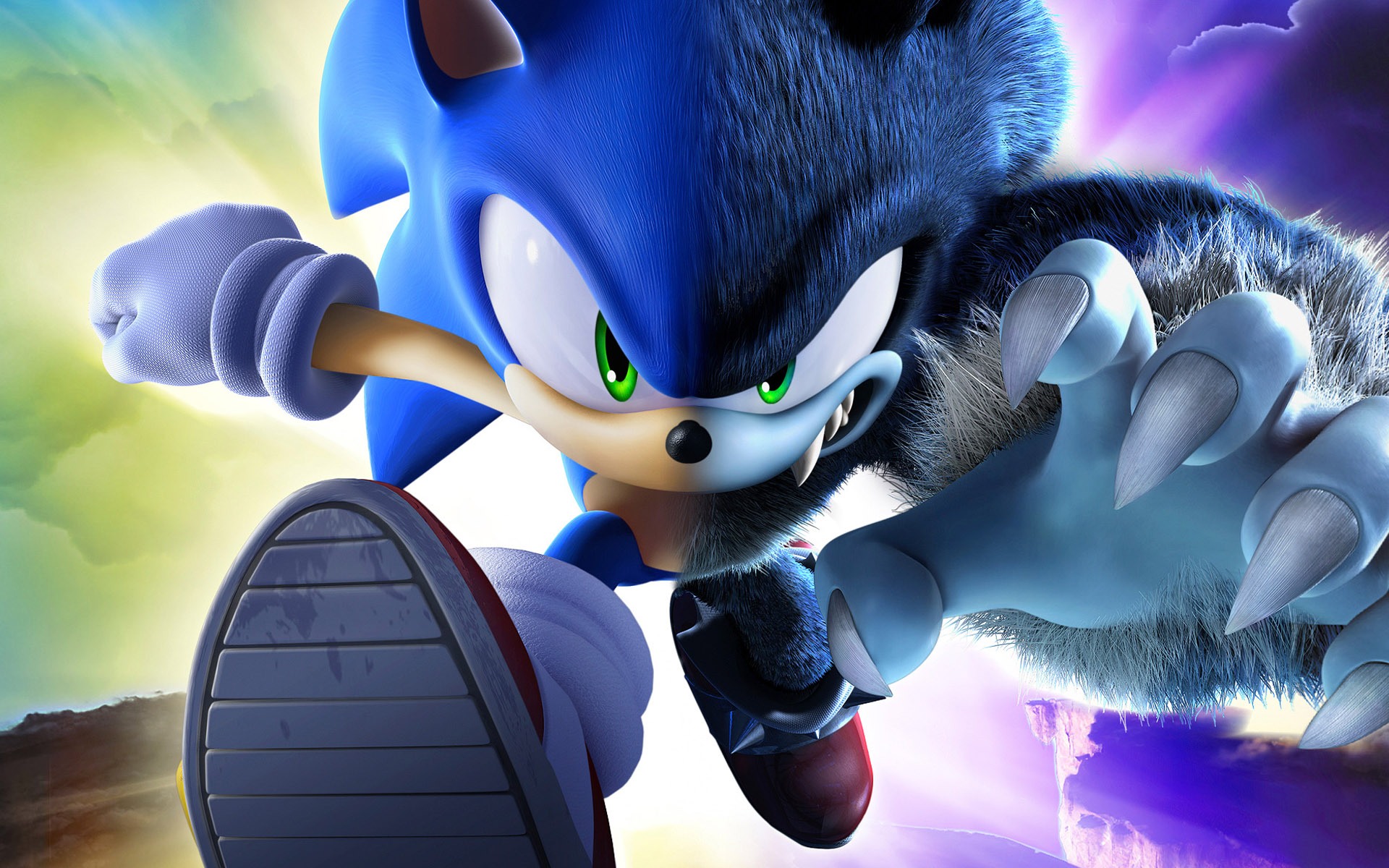 Sonic the Hedgehog Wallpaper 4K Blue background 5K 7933