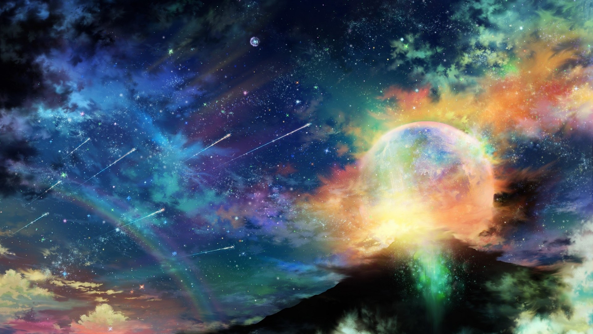 Colorful Galaxy Background Pictures