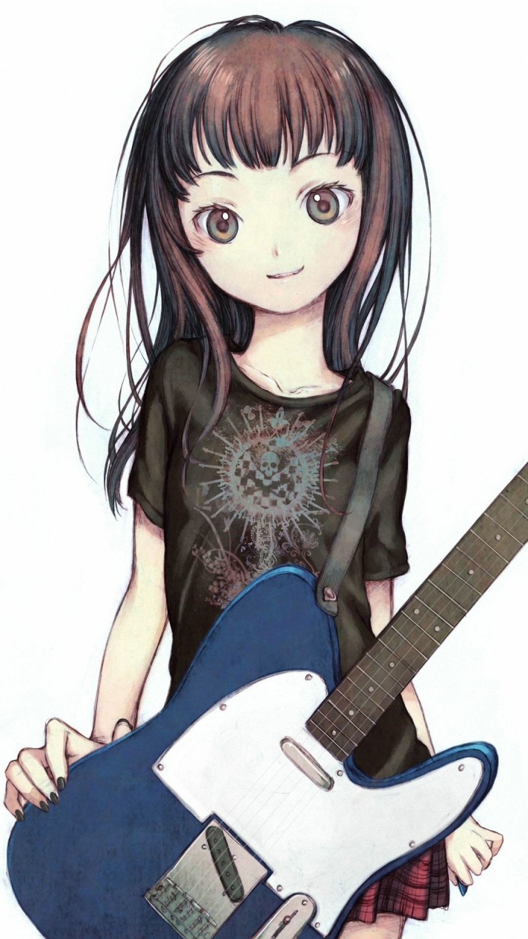 Download BlueThemed Cute Anime Girl iPhone Wallpaper  Wallpaperscom