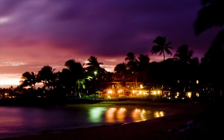 Beach At Night HD Backgrounds - PixelsTalk.Net