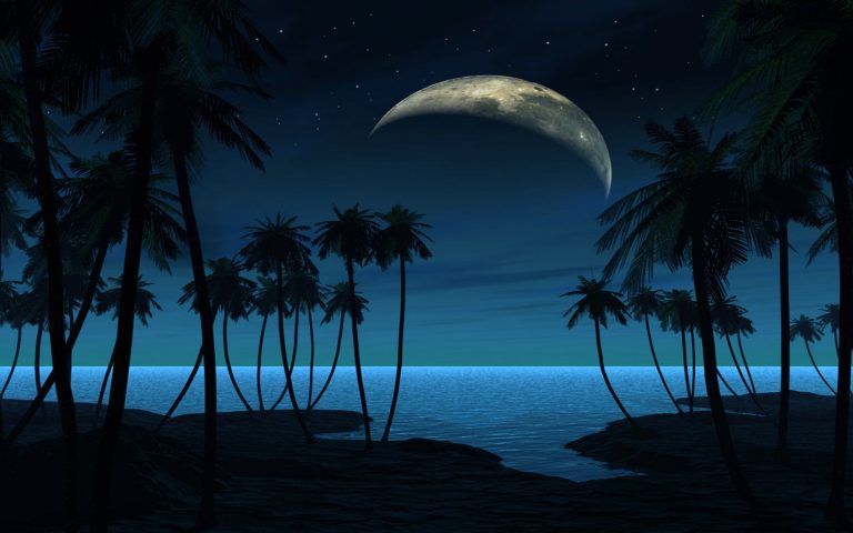 Beach At Night HD Backgrounds - PixelsTalk.Net