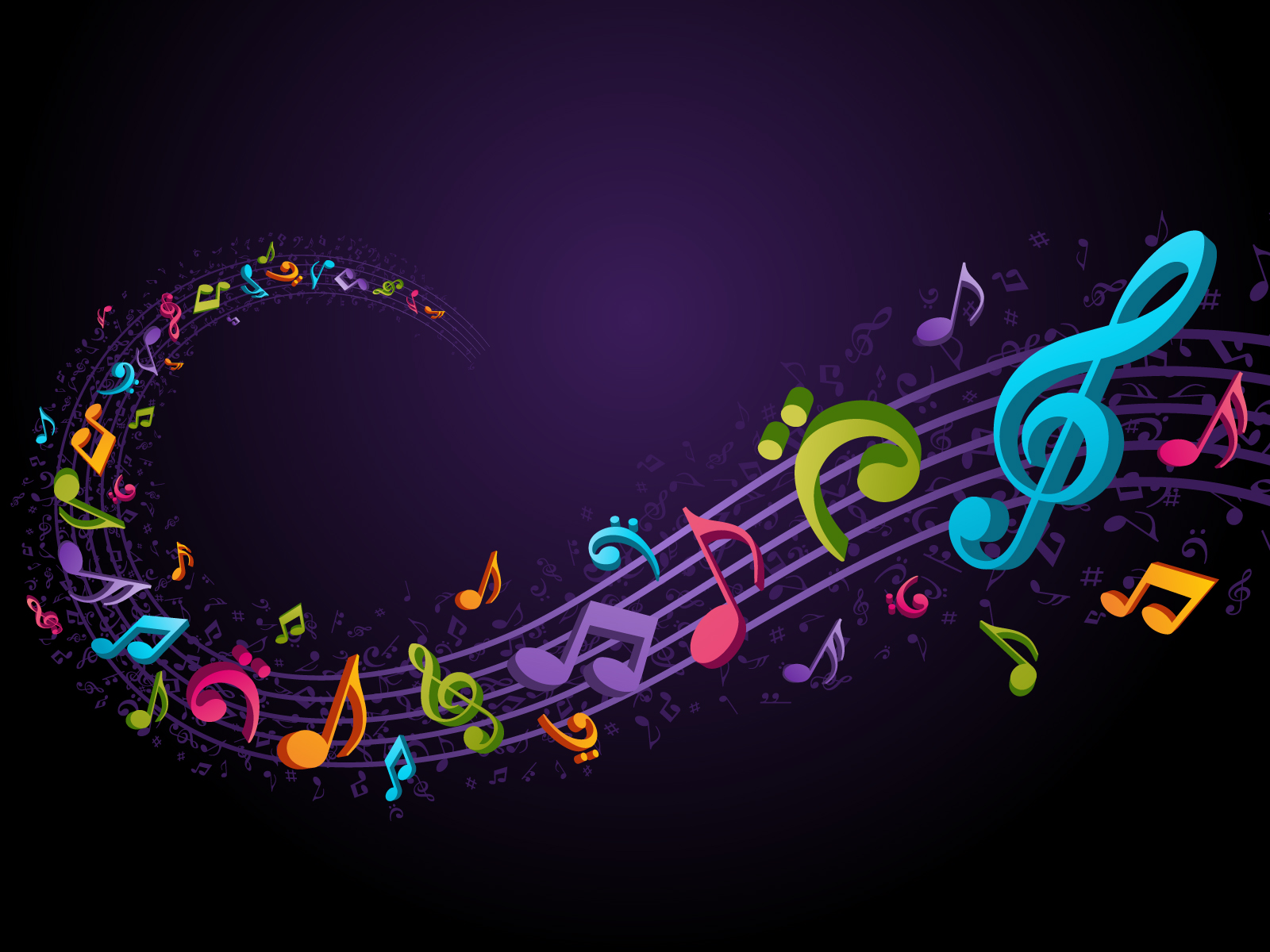 Colorful Music Notes Wallpaper 63 images