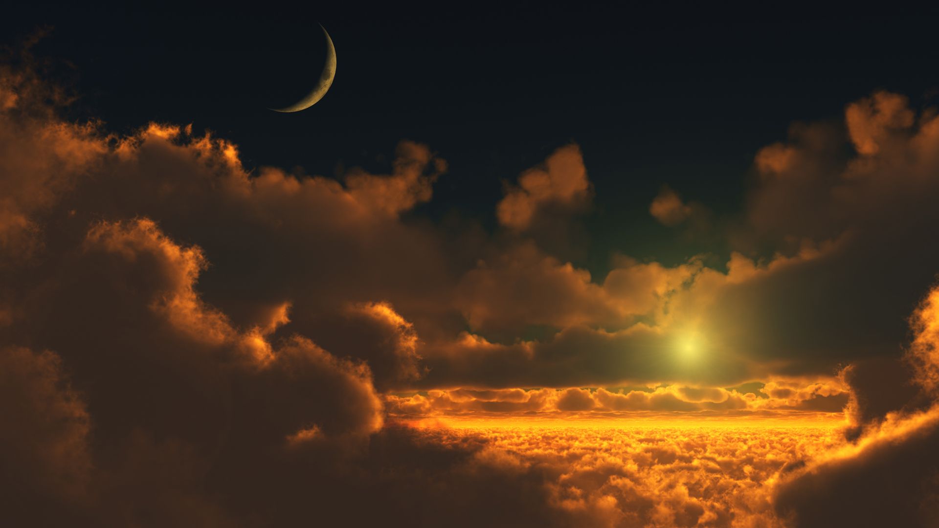 Moon and Sun Wallpapers  Top Free Moon and Sun Backgrounds   WallpaperAccess