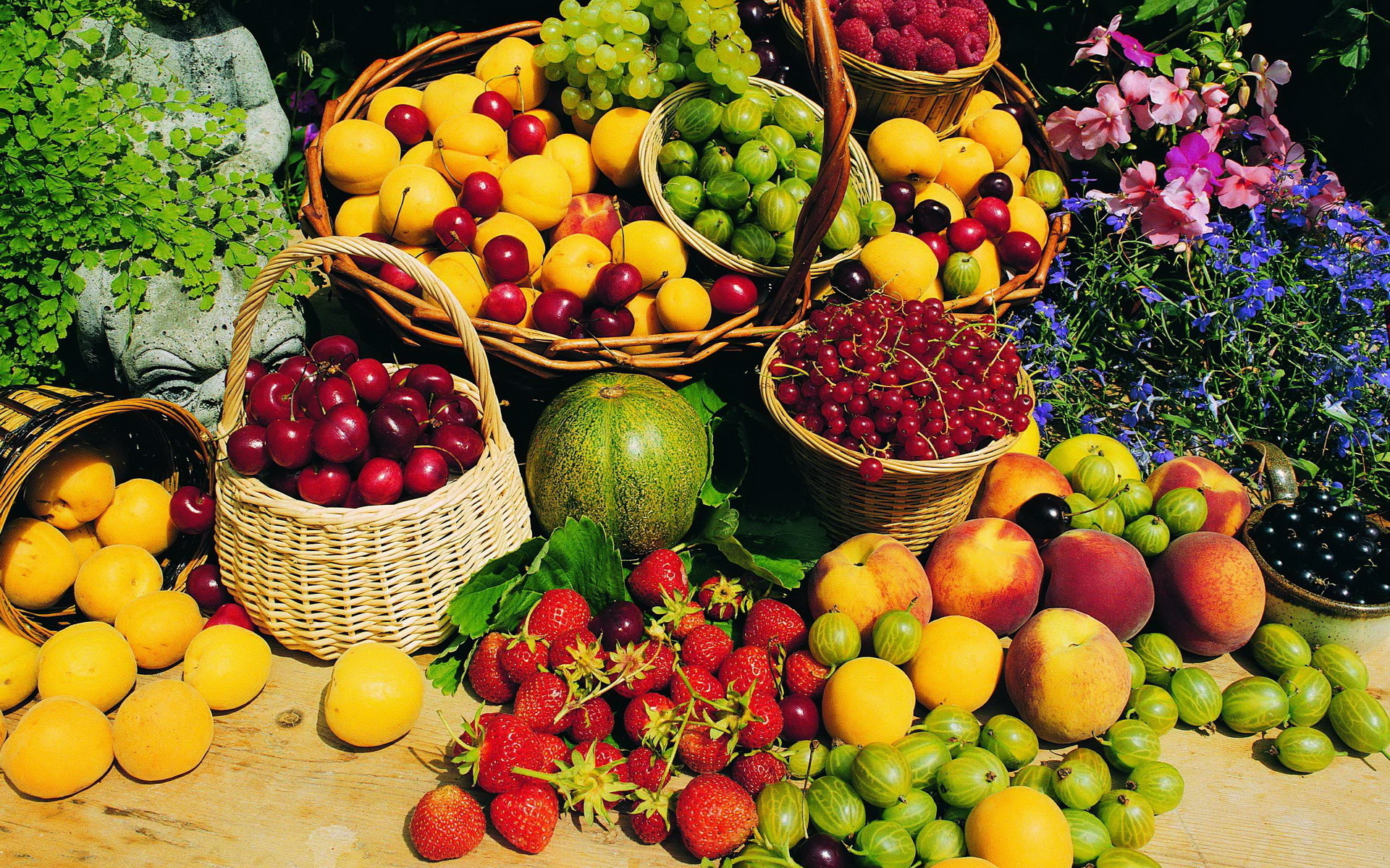Summer fruit  Wallpaper