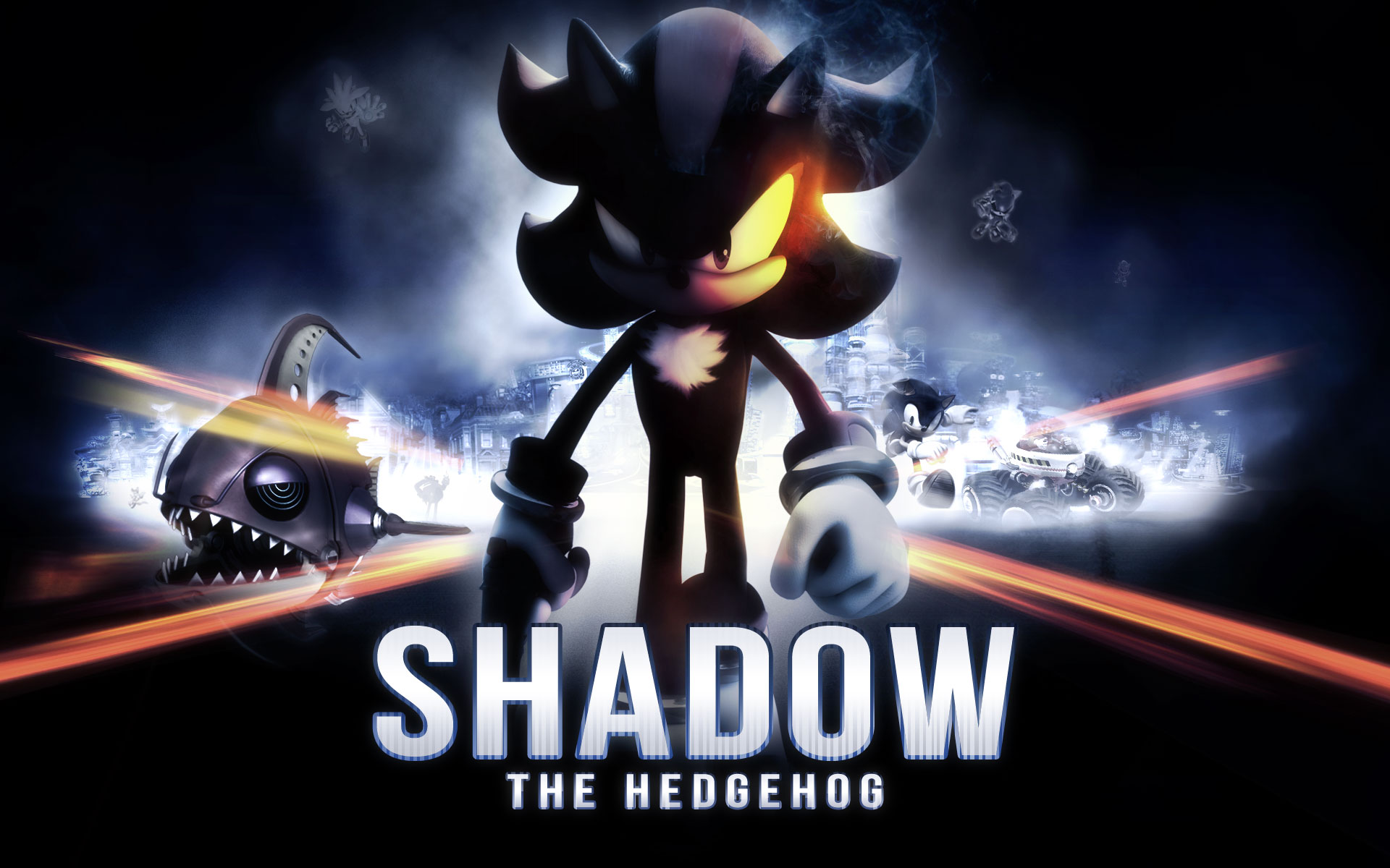 Shadow the Hedgehog Windows 1110 Theme  themepackme