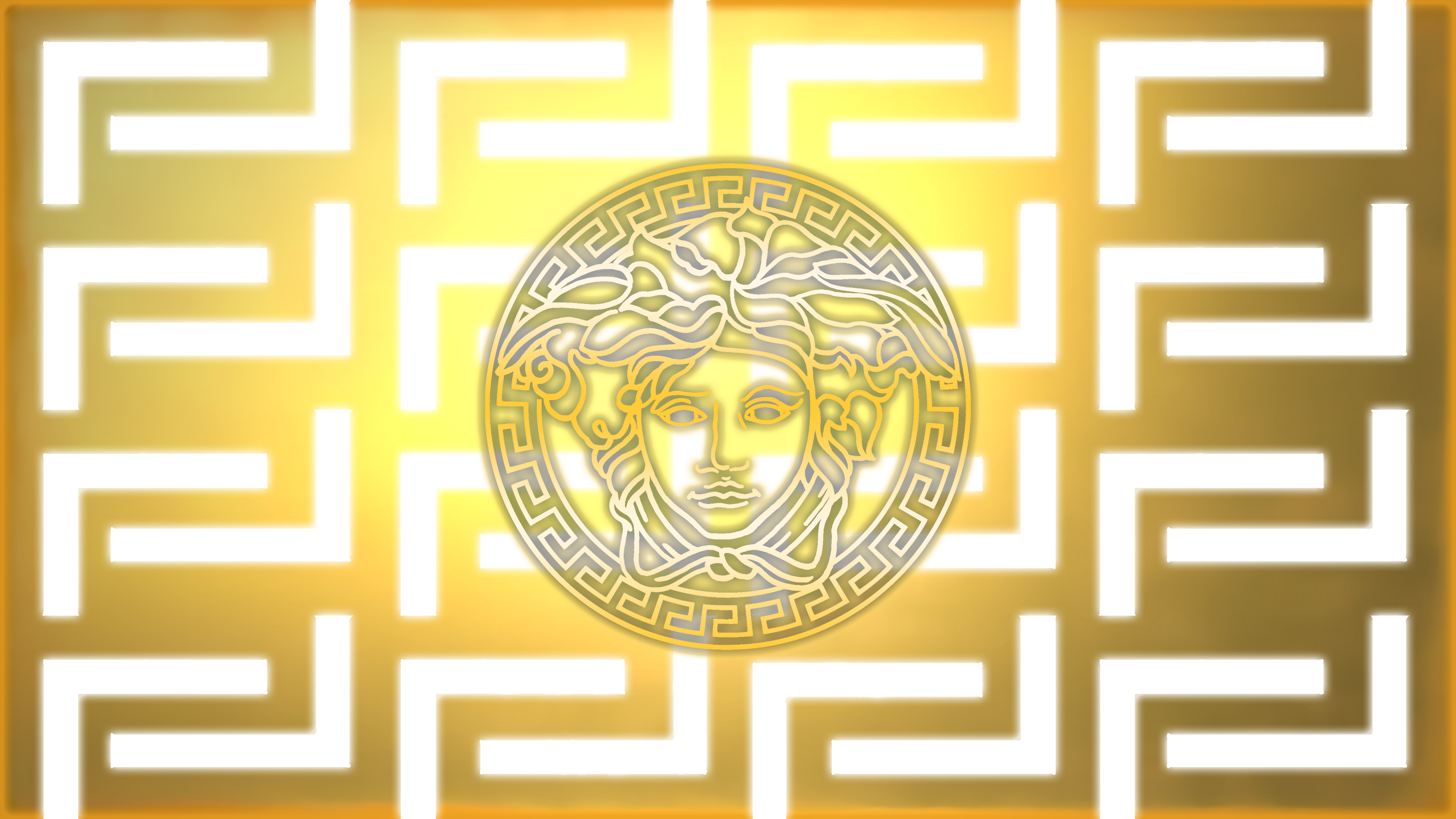 Versace Logo With Gold Gradient - Gold Versace Logo Png, Transparent Png -  vhv