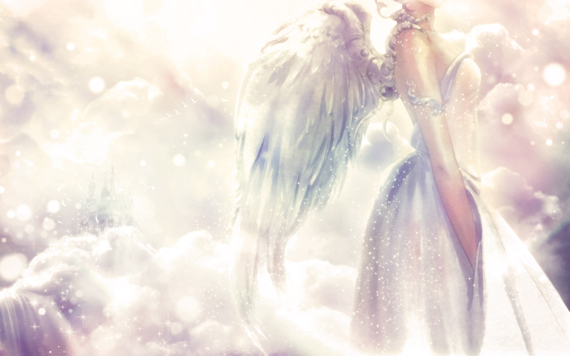 Download Cute Anime Boy Angel With Wings Wallpaper  Wallpaperscom