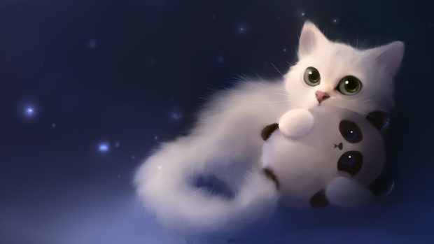 Anime Cat Desktop Wallpaper