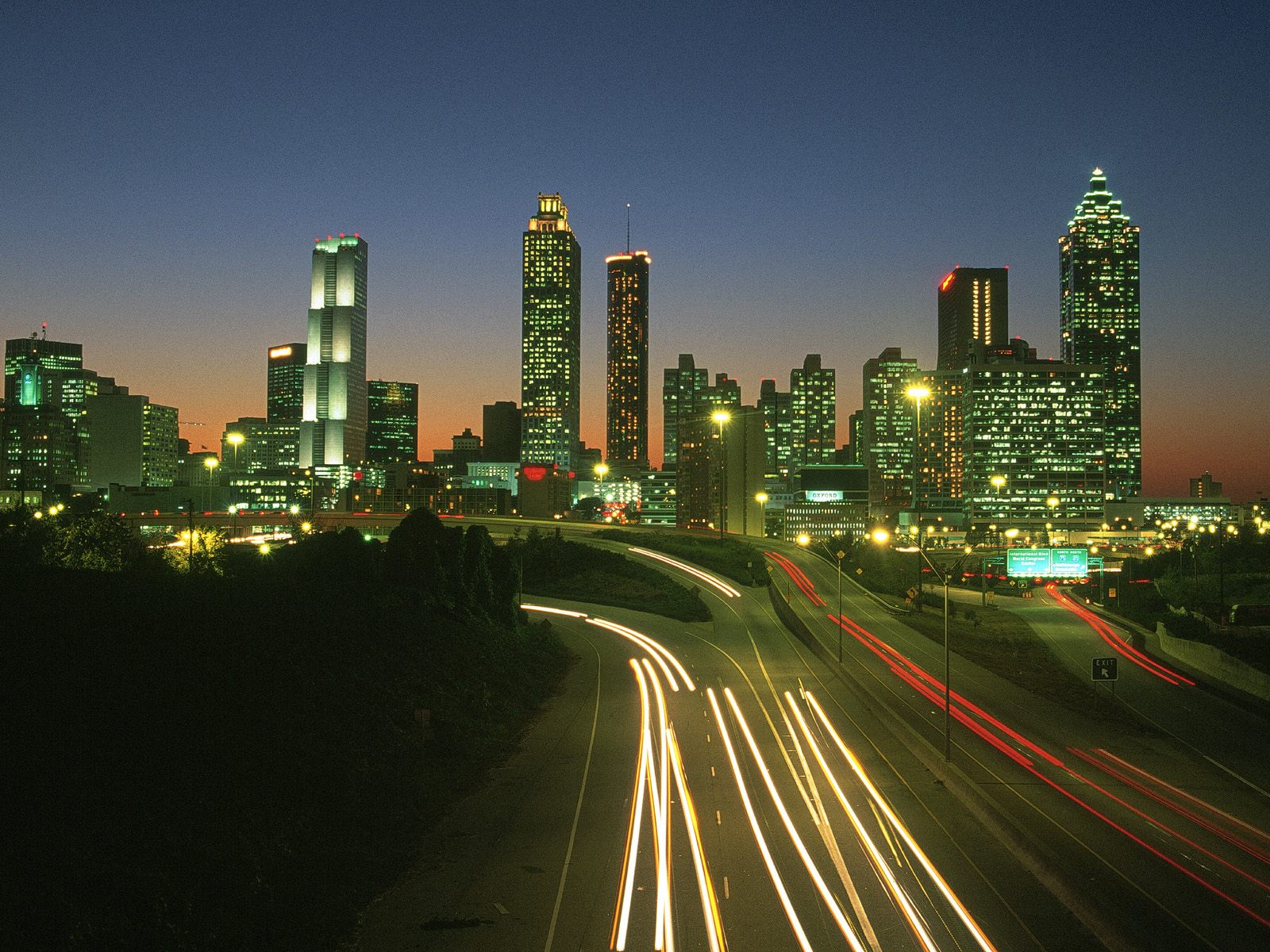 HD Atlanta Skyline Wallpaper | PixelsTalk.Net
