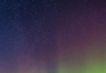 Beautiful Aurora Borealis Background for Mobile.