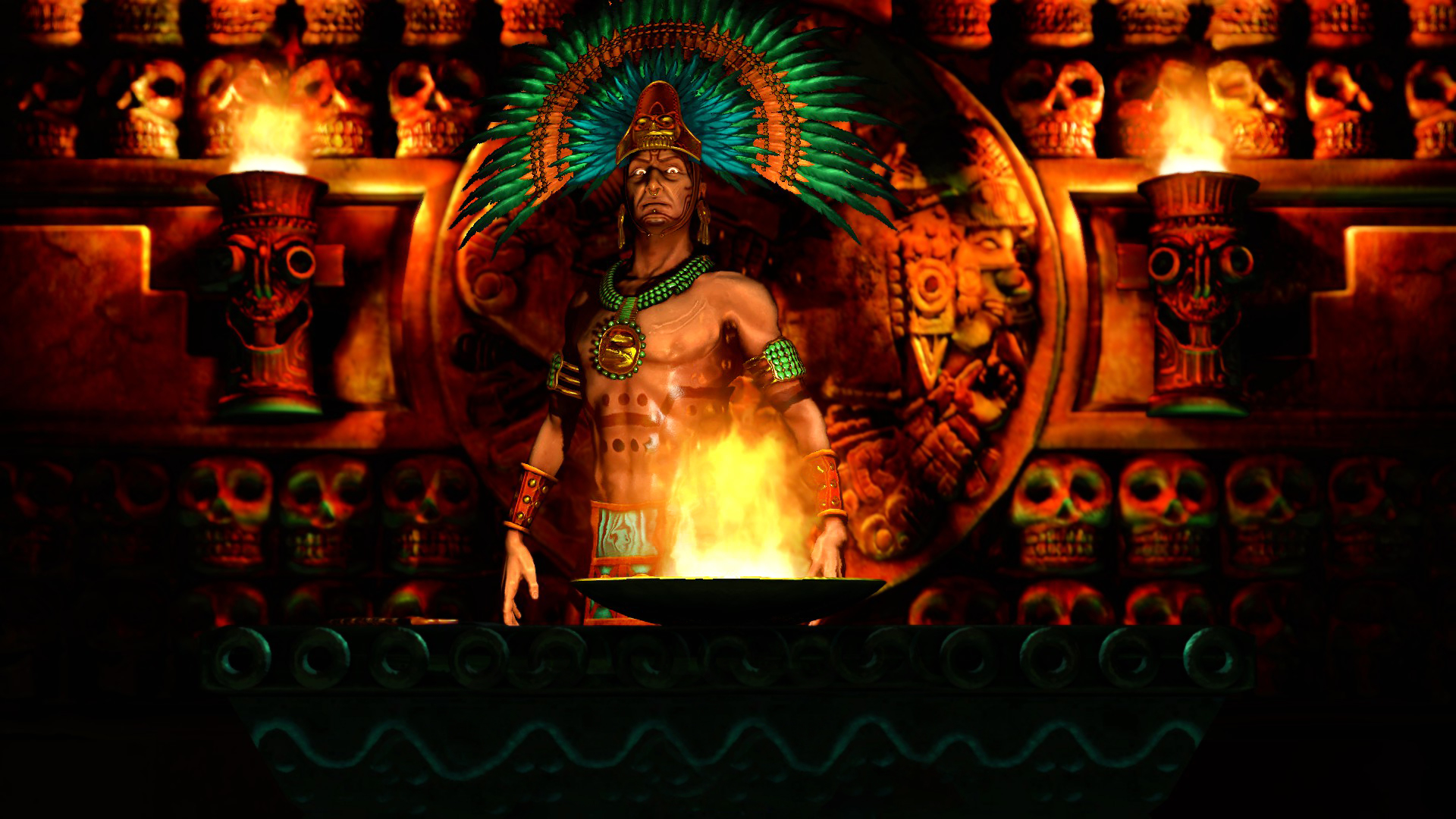 Aztec Warrior Background for Desktop  PixelsTalkNet