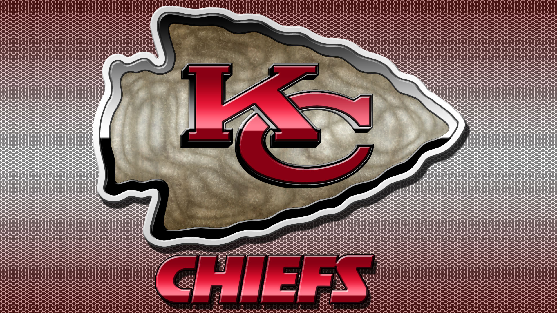 Download Kansas City Chiefs Logo Red Portrait Wallpaper  Wallpaperscom