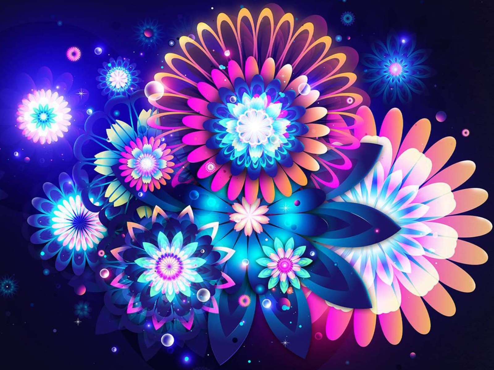 Colorful Flower Wallpaper Free Download | PixelsTalk.Net