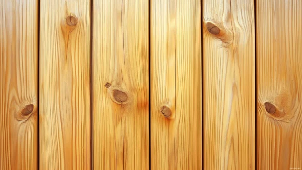 A simple desktop wallpaper features a light wooden texture with a smooth and polished finish.