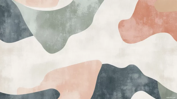 A simple wallpaper showcasing abstract brush strokes in muted tones, creating a serene and artistic design.