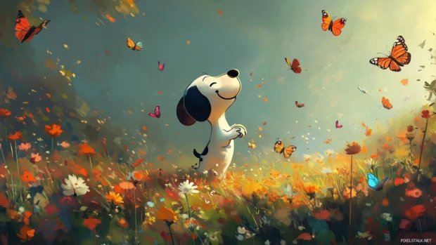 Snoopy HD Desktop Wallpaper for PC free download.