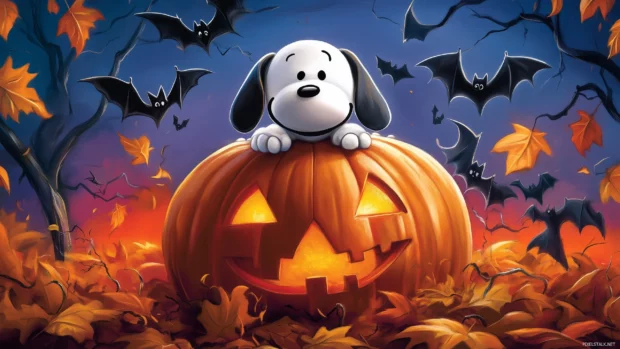 Free download Snoopy Halloween HD Wallpaper for Desktop.