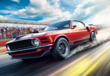 A 1970 Ford Mustang Mach 1 Car HD 1920x1080 wallpaper.