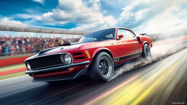 A 1970 Ford Mustang Mach 1 Car HD 1920x1080 wallpaper.