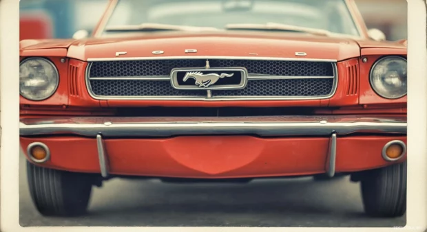 A classic 1960s Ford Mustang Desktop Wallpaper.