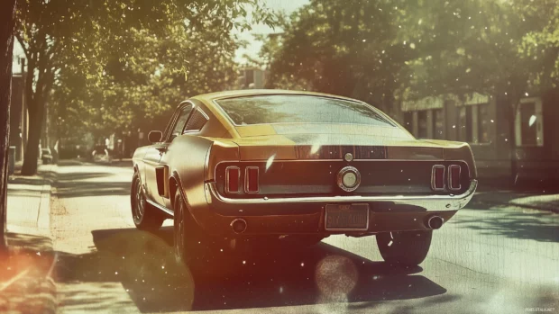 A classic 1960s Ford Mustang wallpaper.