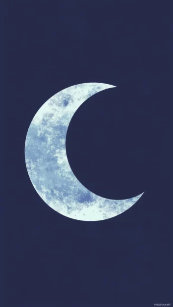 A cool simple crescent moon wallpaper.