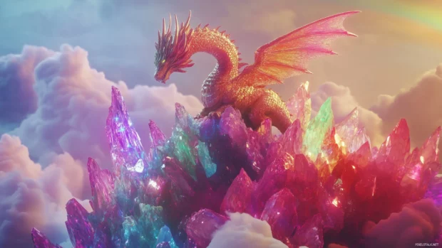 A fantasy dragon desktop wallpaper.