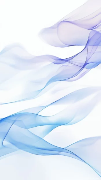 A minimalist wallpaper with soft blue gradient waves gently flowing across the screen.