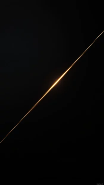 A pure black background with a single thin line of dark gold running diagonally from corner to corner.