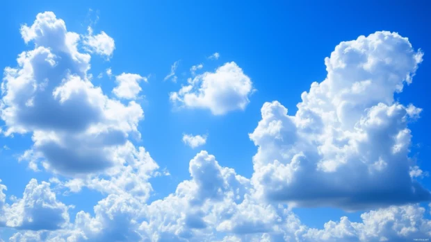 A serene blue sky clouds HD wallpaper.