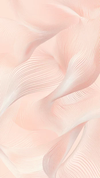 A simple, light peach colored background with a very subtle, abstract wave pattern in the center.