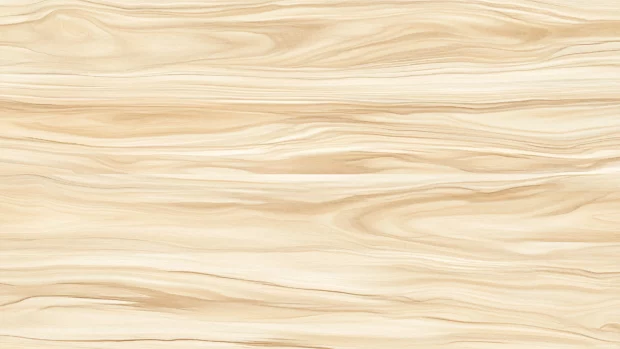 A simple wallpaper features a light wooden texture with a smooth and polished finish.