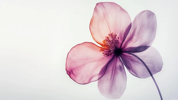 A simple watercolor flower wallpaper.