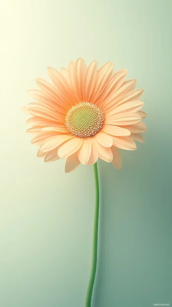 A single yellow daisy with a subtle drop shadow.