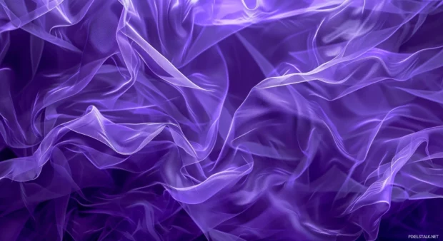 Artistic cool purple background with layered shapes and translucent overlays.