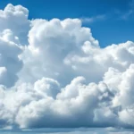 Bright white clouds HD wallpaper free download.