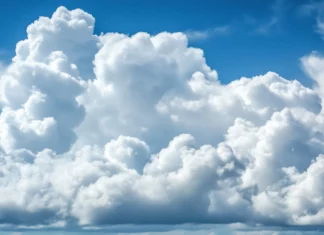 Bright white clouds HD wallpaper free download.