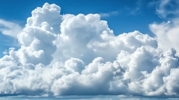 Bright white clouds HD wallpaper free download.