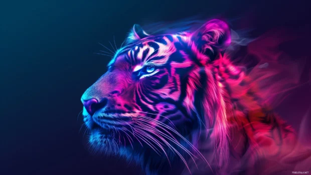 Cool 3D tiger wallpaper HD.