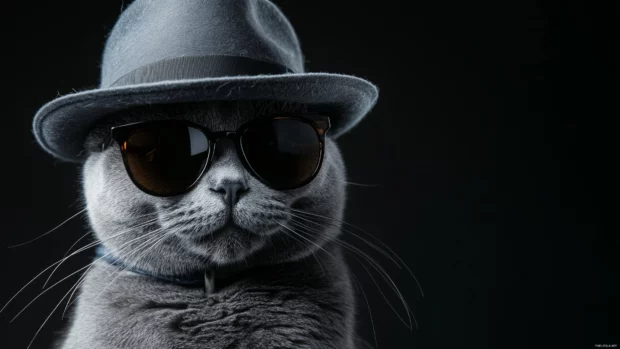 Cool Cat wallpaper for desktop download.