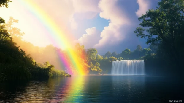 Cool rainbow background for desktop.