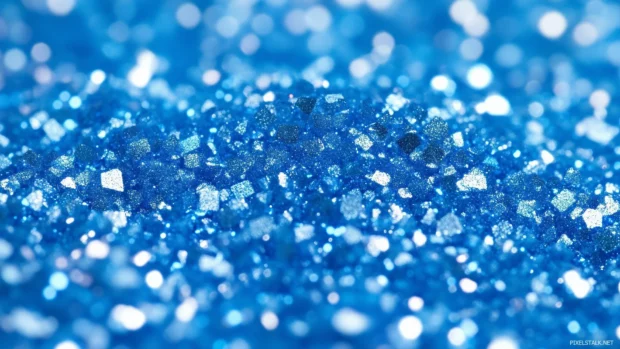 Glittery blue background with a calm, cool sparkle.