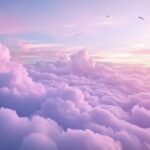 Light purple clouds PC HD wallpaper.