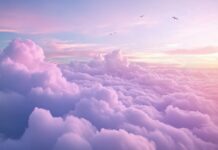 Light purple clouds PC HD wallpaper.